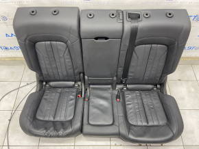 Задний ряд сидений 2 ряд Audi Q5 80A 18- кожа, черное, примято, без подголовников