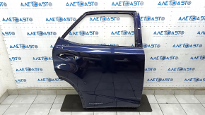Дверь голая задняя правая Lexus RX350 RX450h 16-22 синий 8X5, деланная, меняна филенка, тычки