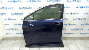 Дверь в сборе передняя левая Lexus RX350 RX450h 16-22 keyless, синий 8X5, тычки на хроме