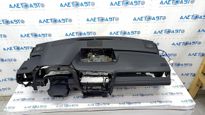 Торпедо передняя панель с AIRBAG Lexus RX450h 16-22 черная, ржавый пиропатрон