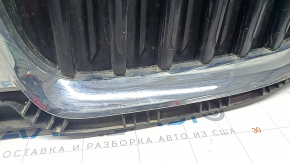 Решетка радиатора grill в сборе BMW 3 G20 19-22 хром, без камеры, песок, надлом, надлом креп