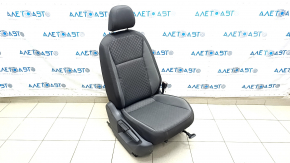 Пасажирське сидіння VW Tiguan 18- без airbag, механіч, ганчірка, чорно-сіре під ромб