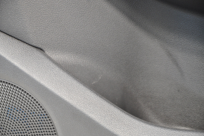 Обшивка дверей картка передня права Ford Escape MK3 17-19 рест чорний, підлокітник шкіра, потертість