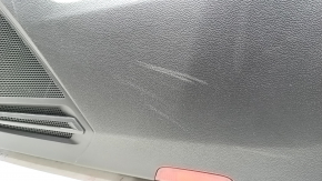 Обшивка двери карточка задняя правая VW Tiguan 18- тряпка, черная, потетра
