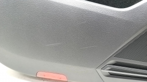 Обшивка двери карточка задняя левая VW Tiguan 18- тряпка, черная, царапины