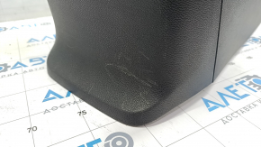 Консоль центральная подлокотник Honda Accord 13-17 велюр, черная, серые накладки, царапины