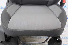 Пасажирське сидіння Ford Escape MK3 13-19 без airbag, механіч, ганчірка чорна-сіра, під хімчистку, дрібний пропал