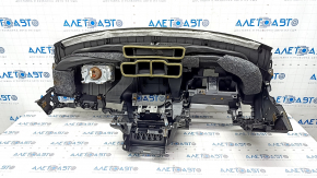 Торпедо передня панель з AIRBAG Mitsubishi Outlander 14-21 чорна, іржавий піропатрон