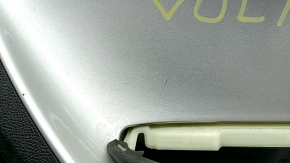 Обшивка двери карточка передняя правая Chevrolet Volt 11-15 черн с серой вставкой, царапины, сломано крепление