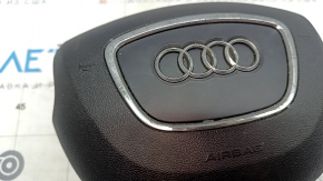 Подушка безопасности airbag в руль водительская Audi Q5 8R 13-17 черная, полез хром
