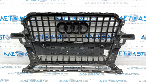 Решетка радиатора grill Audi Q5 8R 13-17 рест, песок, трещина, царапины