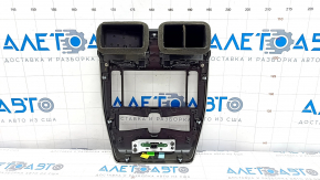Рамка накладка на дисплей Nissan Leaf 13-17 з дефлектором повітропроводу, глянець