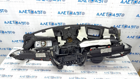Торпедо передня панель з AIRBAG BMW X5 F15 14-18 шкіра чорна Dakota, під проекцію