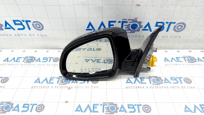 Зеркало боковое левое BMW X5 F15 14-18 крепление глянец, 5 пинов, поворотник, подогрев, автозатемнение, синее