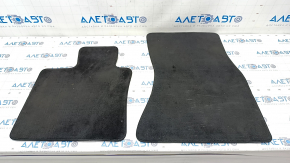 Комплект ковриков салона BMW X5 F15 14-18 тряпка черная под 3 ряда, под чистку