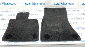 Комплект ковриков салона BMW X5 F15 14-18 тряпка черная под 3 ряда, под чистку