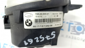 Протитуманна фара ПТФ права BMW X5 F15 14-18 LED, пісок