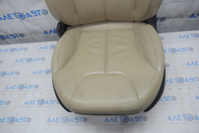 Сидіння водія Tesla Model S 12-15 дорест, тип 2, з airbag, електро, підігрів, шкіра беж, потерте, під чистку