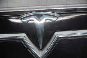 Решетка радиатора grill в сборе Tesla Model S 12-15 дорест под парктроники, песок