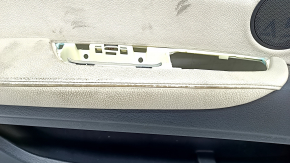 Обшивка дверей картка передня ліва BMW X5 E70 07-13 чорна, бежева накладка, потерта шкіра