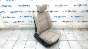 Пасажирське сидіння BMW X5 E70 07-13 без airbag, тип 2, електро, шкіра, бежеве, з колінним підпором, потерто, подряпина, під чищення