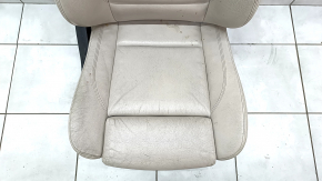 Пассажирское сидение BMW X5 E70 07-13 без airbag, тип 2, электро, кожа, бежевое, с коленным подпором, потерто, царапина, под чистку