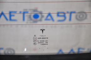 Дверь багажника голая со стеклом Tesla Model S 12-20 черный PBSB, с стоп сигналом, с петлями