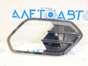 Решетка бампера правая Ford Escape MK3 17-19 рест, глянец, под птф новый неоригинал