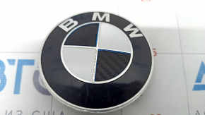 Емблема значок капота BMW X5 X6 E70 E71 07-13 пісок, обклеєна