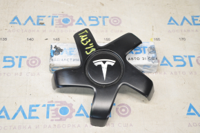 Центральный колпачок на диск Tesla Model 3 18- тип 2, черный, под покраску