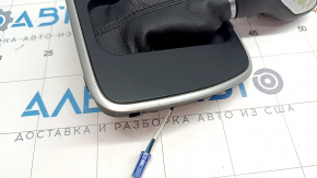 Ручка КПП с накладкой шифтера Ford C-max MK2 13-18 кожа черная, царапины