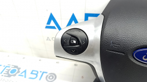 Подушка безпеки airbag в кермо водійська Ford C-max MK2 13-18 черн, з кнопками, полізла фарба
