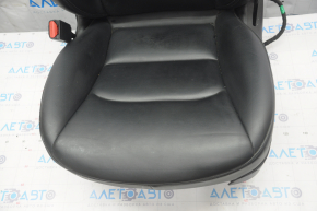 Сидіння водія Tesla Model 3 18- шкіра чорна, з airbag, електро, підігрів з натяжником, оплавлена шкіра, під чистку, подряпини