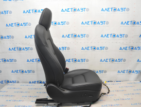 Пасажирське сидіння Tesla Model 3 18- шкіра чорна, з airbag, електро, підігрів, з натягувачем, подряпини на пластику, під чищення, краплі пластику