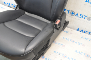Пасажирське сидіння Tesla Model 3 18- шкіра чорна, з airbag, електро, підігрів, з натягувачем, подряпини на пластику, під чищення, краплі пластику