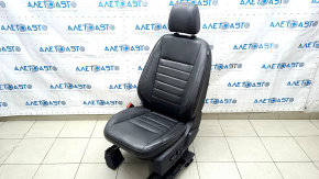 Сидіння водія Ford C-max MK2 13-18 з airbag, електро, підігрів, шкіра, чорне