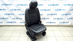Пасажирське сидіння Ford C-max MK2 13-18 з airbag, механіч, підігрів, шкіра, чорне, під чищення
