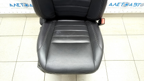 Пассажирское сидение Ford C-max MK2 13-18 с airbag, механич, подогрев, кожа, черное, под чистку