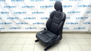 Водительское сидение Volvo XC90 16-17 с airbag, электрическое, кожа черная, царапины
