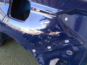 Четверть крыло задняя левая Lincoln Nautilus 19-23 на кузове, синяя, деланная, примята, с центральной стойкой