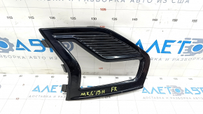 Решетка переднего бампера правая Ford Fusion mk5 19-20 под LED ПТФ, глянец, песок