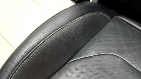 Водительское сидение Ford Fusion mk5 17-20 без airbag, titanium, кожа черная, электро, подогрев, стрельнувшее, царапины