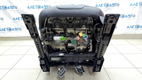 Водійське сидіння Ford Fusion mk5 17-20 без airbag, titanium, шкіра чорна, електро, підігрів, стрільнувши, подряпини