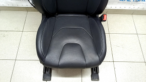 Пасажирське сидіння Ford Fusion mk5 17-20 без airbag, titanium, шкіра чорна, електро, підігрів, що стрільнуло, під чищення