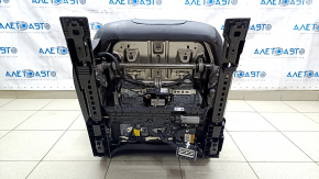 Пасажирське сидіння Ford Fusion mk5 17-20 без airbag, titanium, шкіра чорна, електро, підігрів, що стрільнуло, під чищення