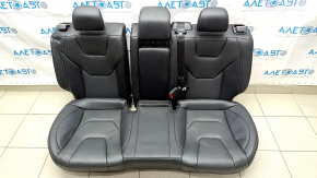 Задний ряд сидений 2 ряд Ford Fusion mk5 17-20 кожа черная, перфорация, Titanium, без накладки, примято