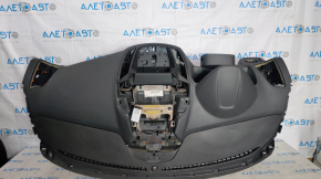 Торпедо передня панель без AIRBAG Ford Escape MK3 17-19 рест, під великий монітор, чорна