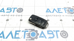 Ключ VW Passat b8 16-19 USA 4 кнопки, розкладний, немає емблеми, потерт, подряпини