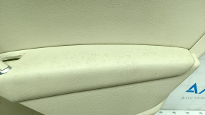 Обшивка дверей картка ззаду права VW Passat b8 16-19 USA беж з беж вставкою шкіра, підлокітник шкіра, молдинг графіт, подряпини, надрив, під чищення