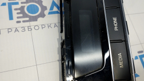 Панель годинника Hyundai Sonata 15-17 з керуванням магнітолою, подряпини, поліз хром
